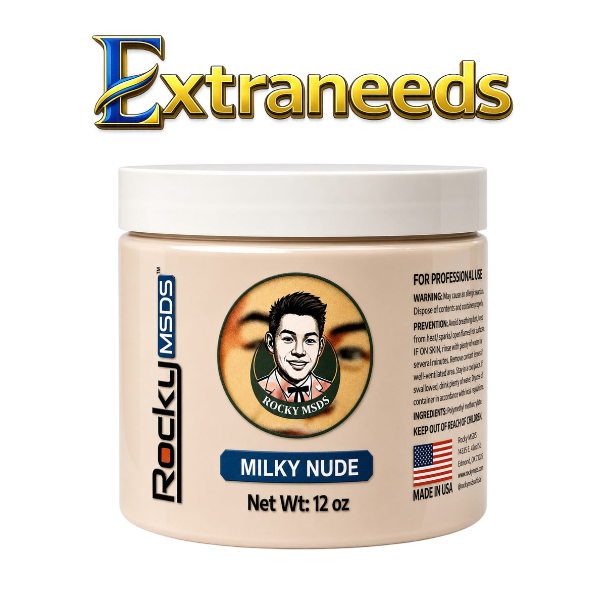 Rocky MSDS Milky Nude Nail Powder 12 oz