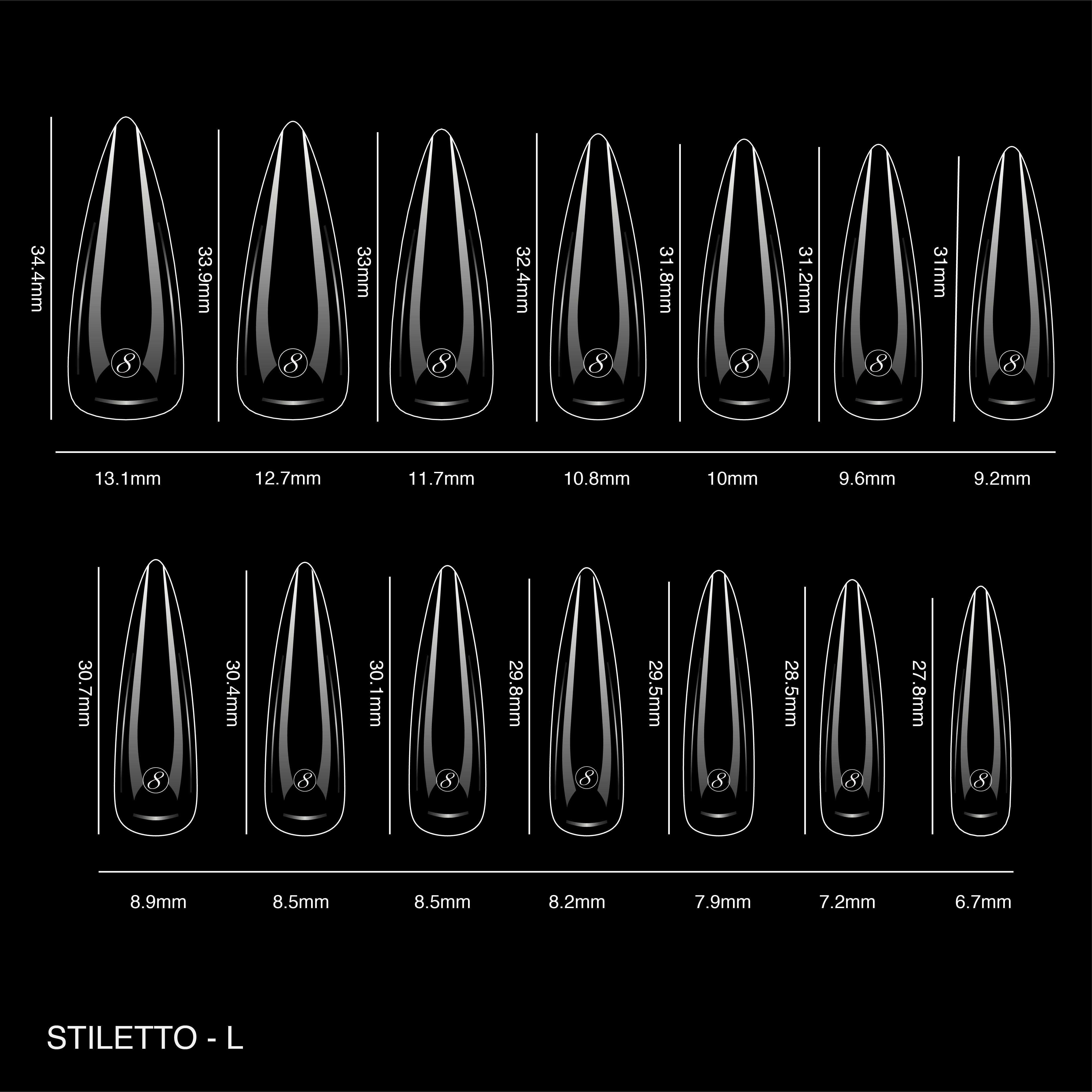 Cre8tion Soft Gel Tip - STILETTO