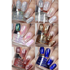[Bonus Combo] Cre8tion Nail Art Glitter 1oz - 6 Top Selling Colors
