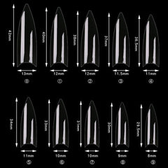 Cre8tion Special Shape - 12 Wide Stiletto 500 pcs./box