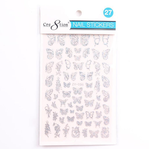 Cre8tion Nail Art Sticker Butterfly (42 Styles)