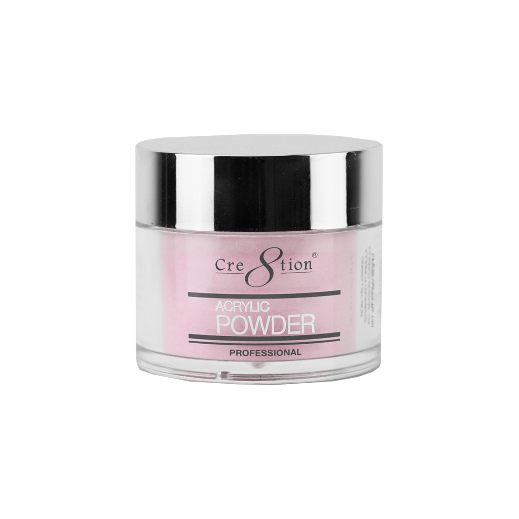 Cre8tion Acrylic Powder Glitter Pink (Transparent)