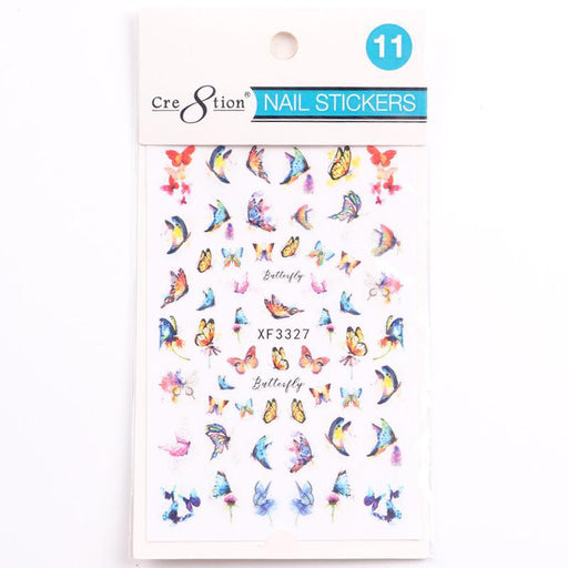 Cre8tion Nail Art Sticker Butterfly (42 Styles)