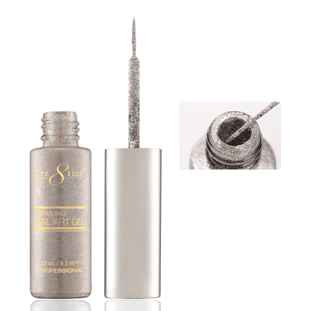 Cre8tion Detailing Nail Art Gel - Glitter Collection
