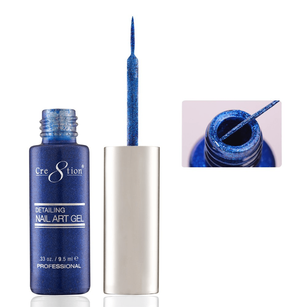 Cre8tion Detailing Nail Art Gel - Glitter Collection