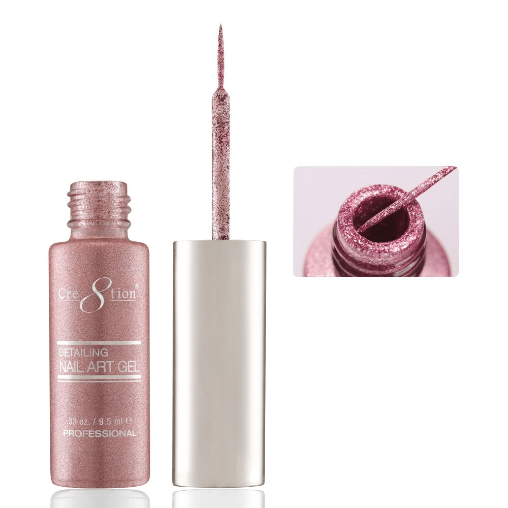 Cre8tion Detailing Nail Art Gel - Glitter Collection