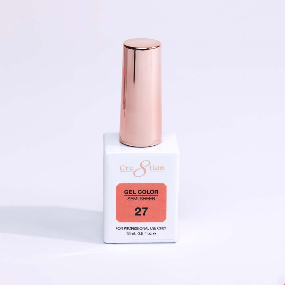 Cre8tion Hema Free Semi-Sheer Collection 0.5oz -  Coral Series
