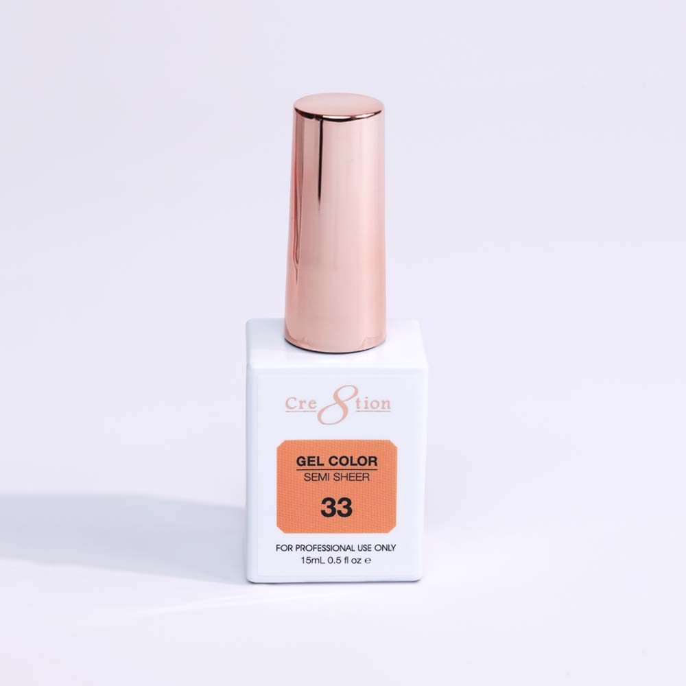 Cre8tion Hema Free Semi-Sheer Collection 0.5oz -  Coral Series