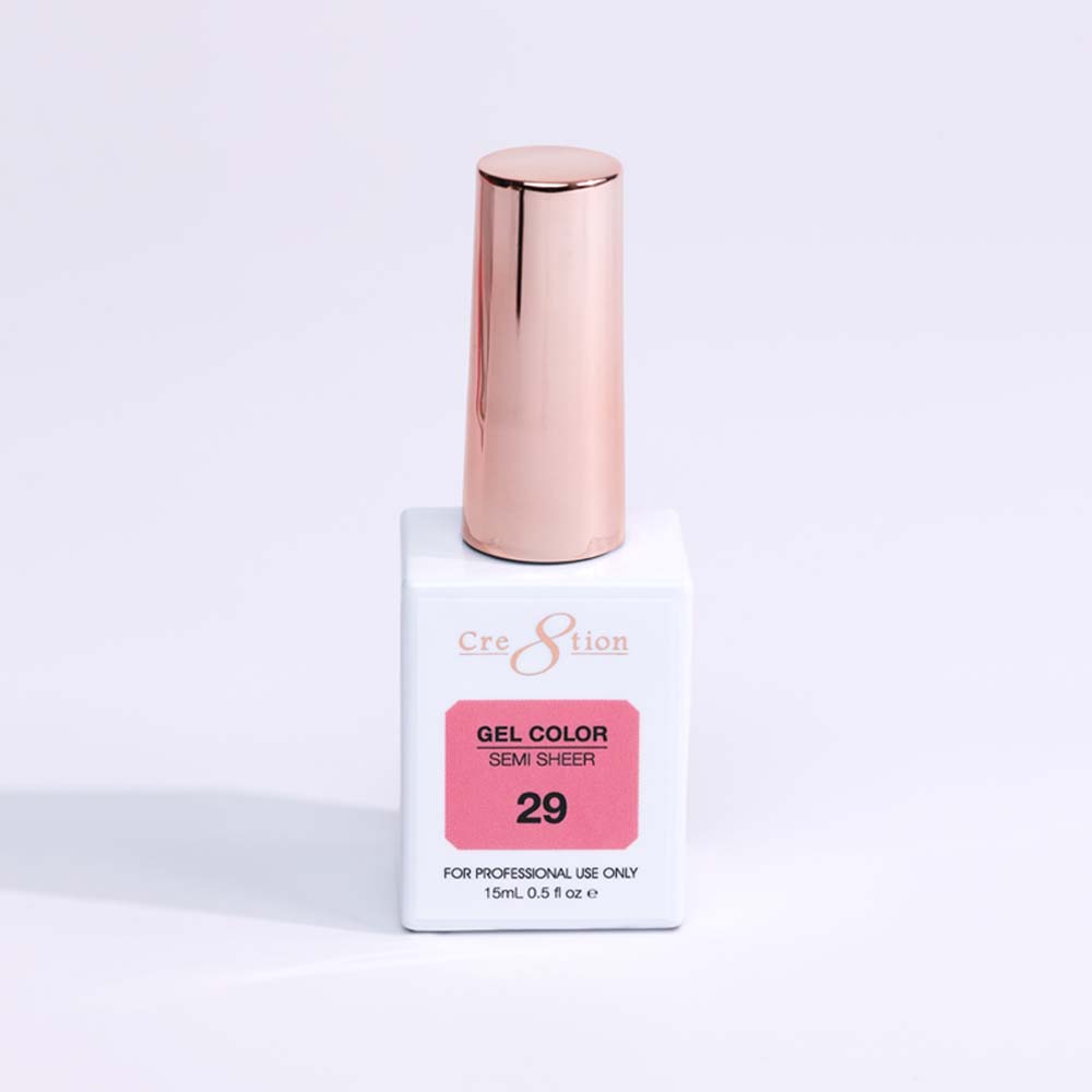 Cre8tion Hema Free Semi-Sheer Collection 0.5oz -  Coral Series