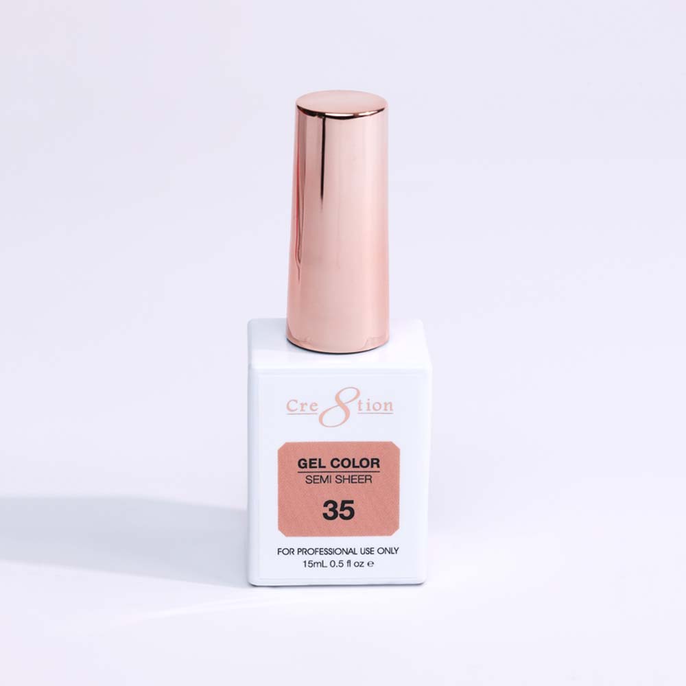Cre8tion Hema Free Semi-Sheer Collection 0.5oz -  Coral Series