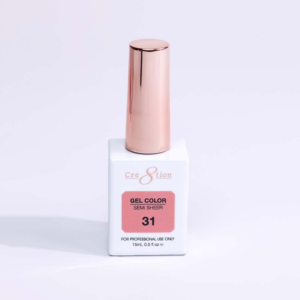 Cre8tion Hema Free Semi-Sheer Collection 0.5oz -  Coral Series