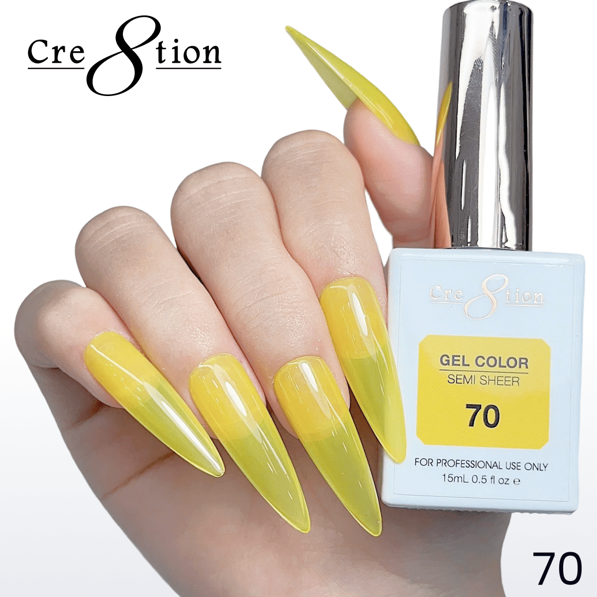 Cre8tion Hema Free Semi-Sheer Collection 0.5oz - Neon Series