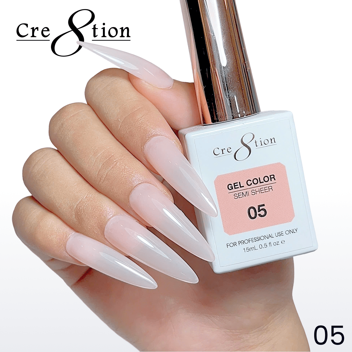 Cre8tion Hema Free Semi-Sheer Collection 0.5oz - Nude Series