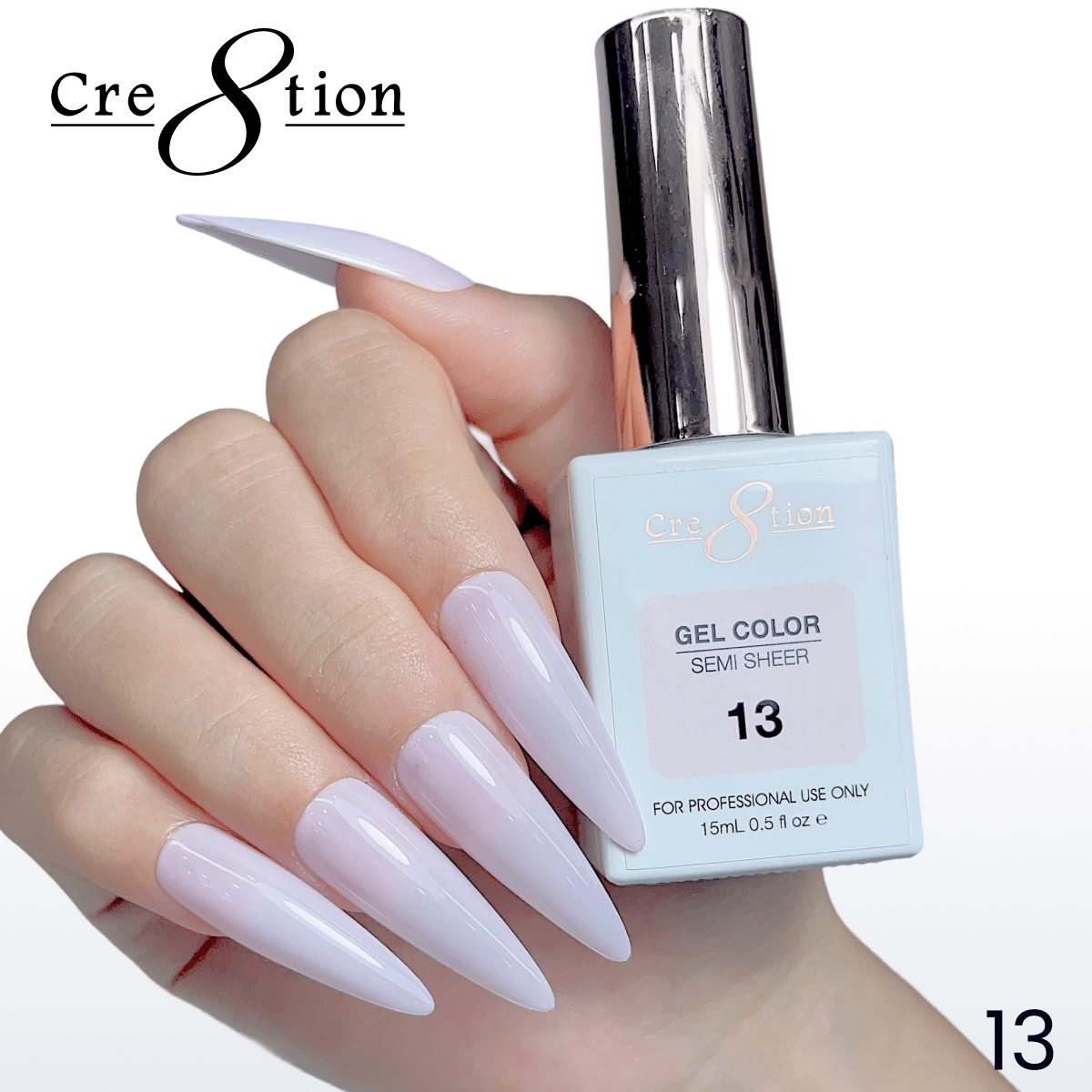 Cre8tion Hema Free Semi-Sheer Collection 0.5oz - Pink Series