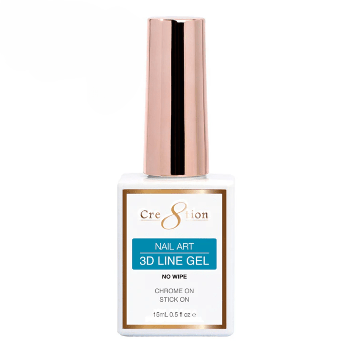 Cre8tion Nail Art 3D Line Gel 0.5oz Clear