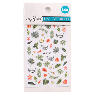 Cre8tion Nail Art Sticker Leaves (11 Styles)