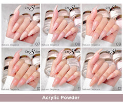 Cre8tion Natural Elegance Powder - Full Set 36 Colors w/ 1 Set Color Chart