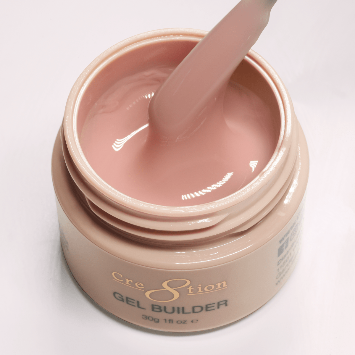 Cre8tion Overlay/Builder Gel in Jar 1oz - Hema Free/TPO Free - Low Heat - 11 Biscotti Cream