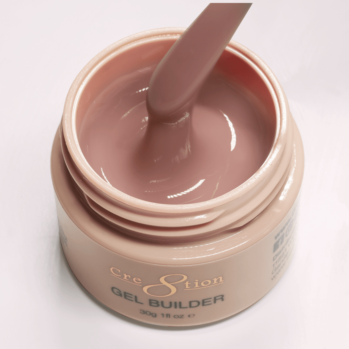 Cre8tion Overlay/Builder Gel in Jar 1oz - Hema Free/TPO Free - Low Heat -  13 Tea At Sunset