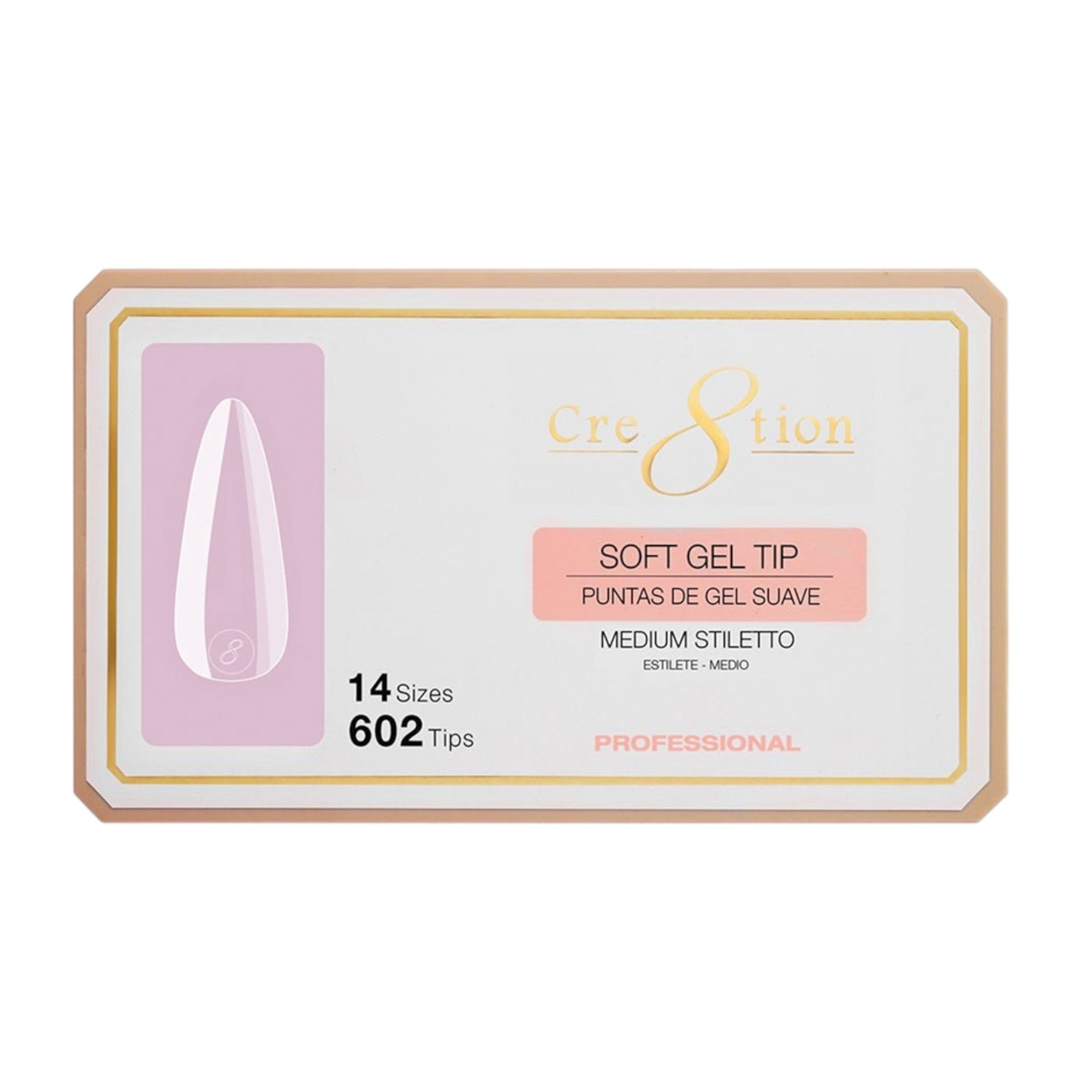 Cre8tion Soft Gel Tip - STILETTO