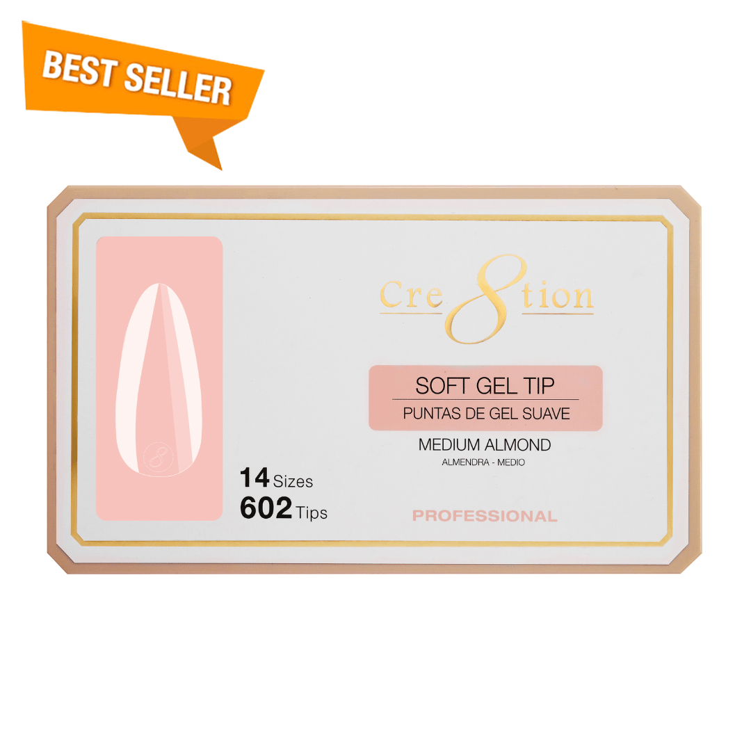 Cre8tion Soft Gel Tips - ALMOND