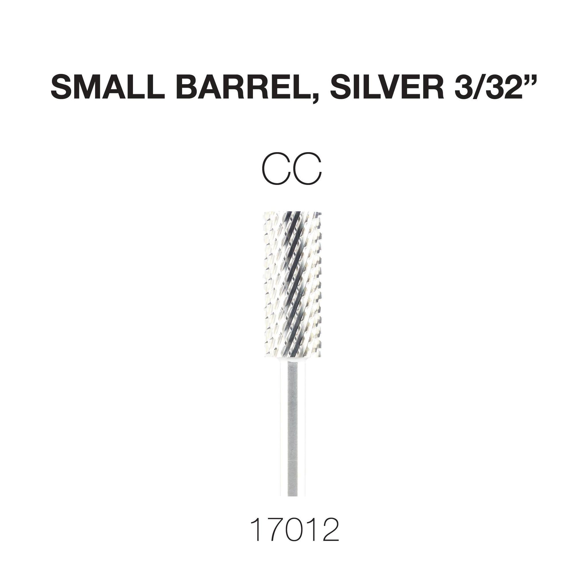 Cre8tion Carbide Small Barrel, Silver 3/32"