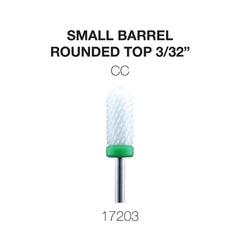 Cre8tion Ceramic Small Barrel- Rounded Top 3/32"