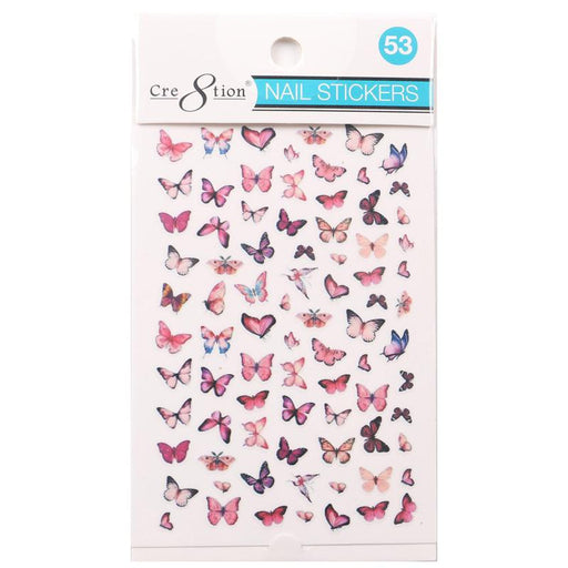 Cre8tion Nail Art Sticker Butterfly (42 Styles)