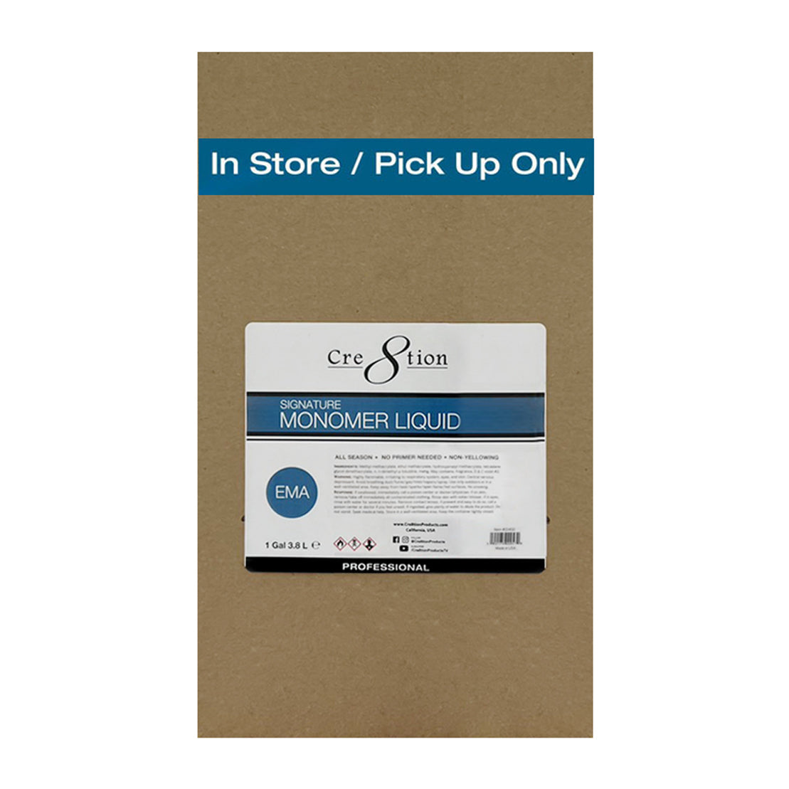 [In Store Only] Cre8tion Signature Monomer Liquid 1 Gal