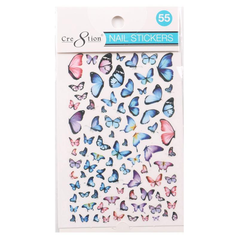 Cre8tion Nail Art Sticker Butterfly (42 Styles)