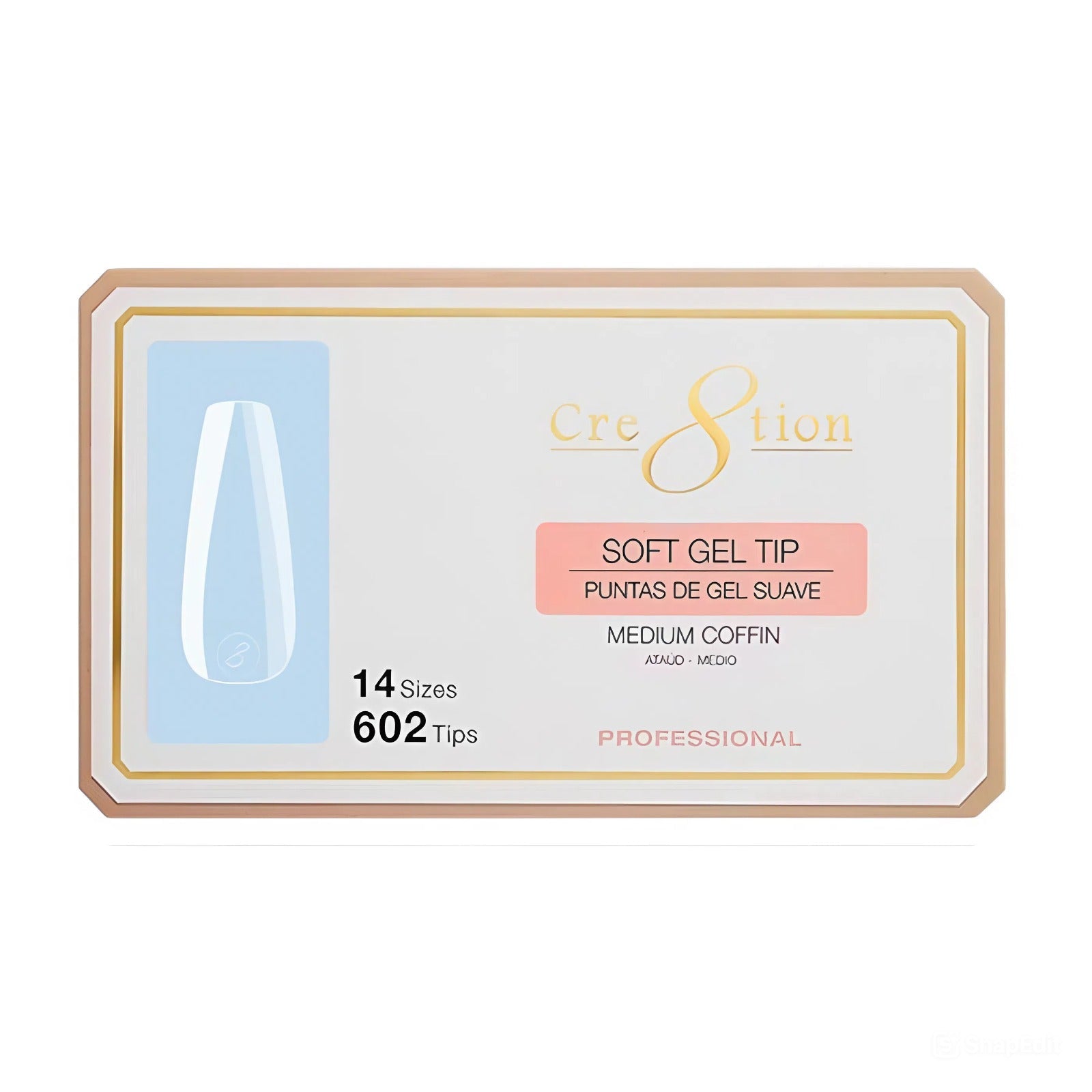 Cre8tion Soft Gel Tips - COFFIN