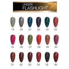 Cre8tion Under Flashlight Collection 0.5oz  - Full Set 36 Colors W/ 1 Set Color Chart
